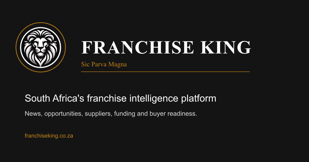 Franchise King, South Africa’s franchise intelligence platform